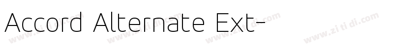 Accord Alternate Ext字体转换